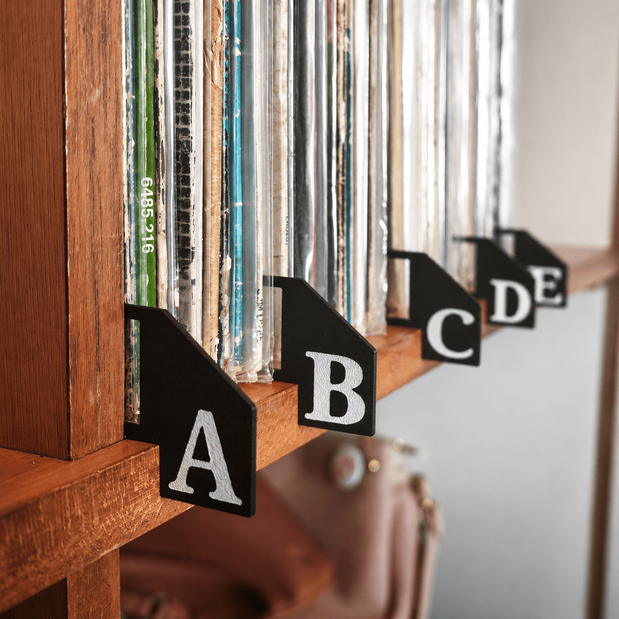 Divisórias Organizadoras para Discos de Vinil Vinil3D em ambiente