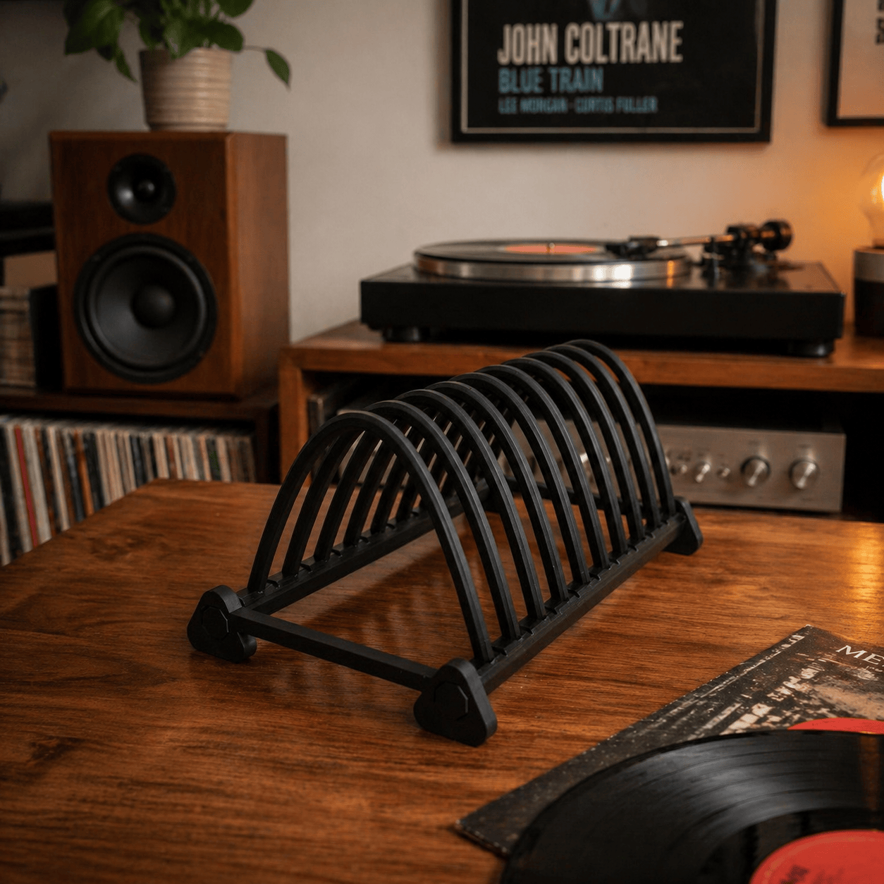Escorredor para Discos de Vinil Vinil3D em ambiente