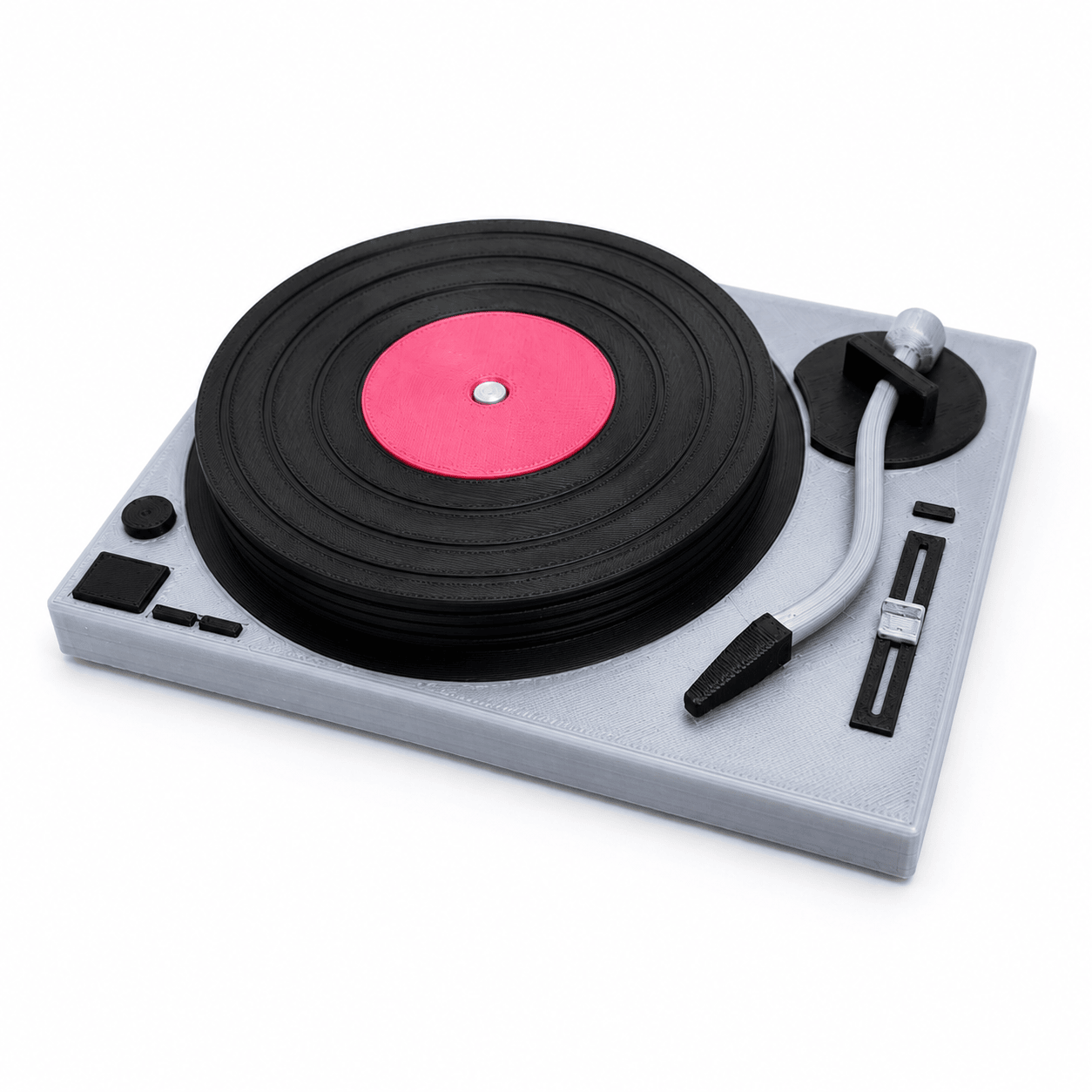 Porta Copos Discos De Vinil e Toca-discos — modelo 3D interativo — vista do produto